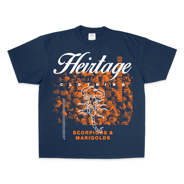 Orange Marigolds on Shaka Tee