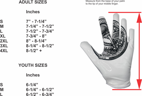 American Samoa Seal Football Gloves