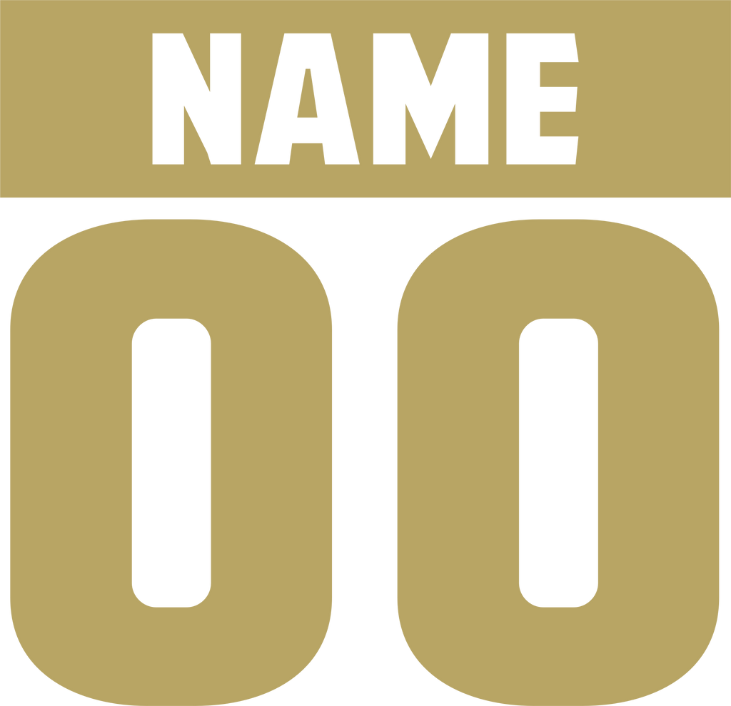 Add Name & Number #5 (Design ONLY)