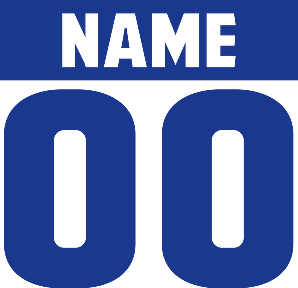 Add Name & Number #4 (Design ONLY)