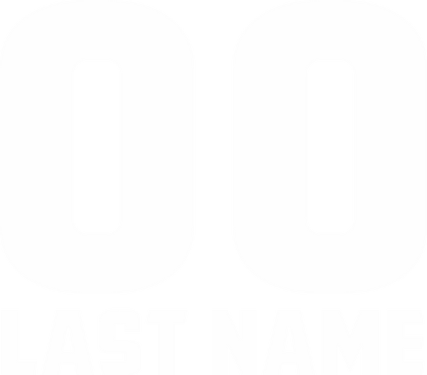 Add Name & Number #3 (Design ONLY)