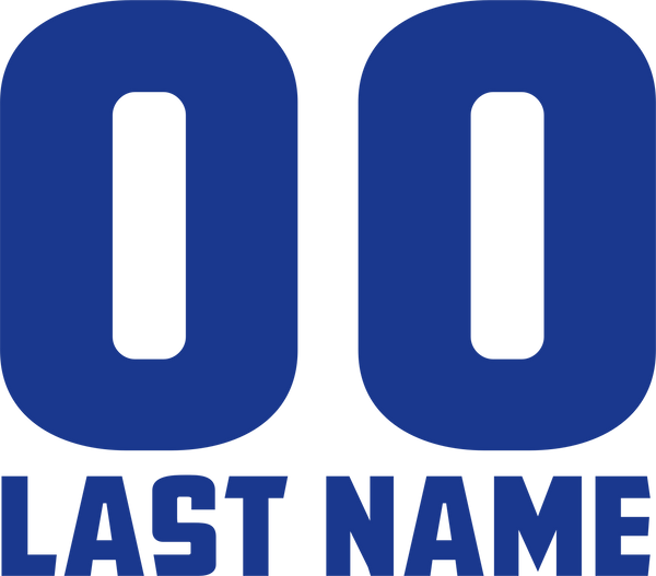 Add Name & Number #1 (Design ONLY)