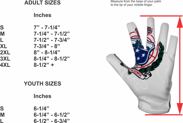 Western Samoa Seal Football Gloves