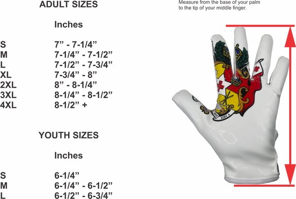 Tonga Seal Football Gloves
