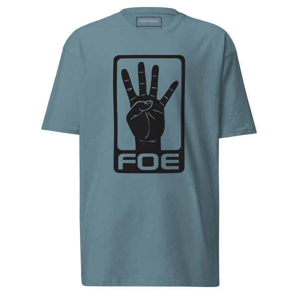 Family Over Everything FOE Fingers Blaq Print Original Premium Tee