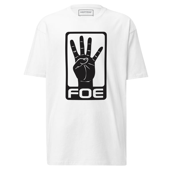 Family Over Everything FOE Fingers Blaq Print Original Premium Tee